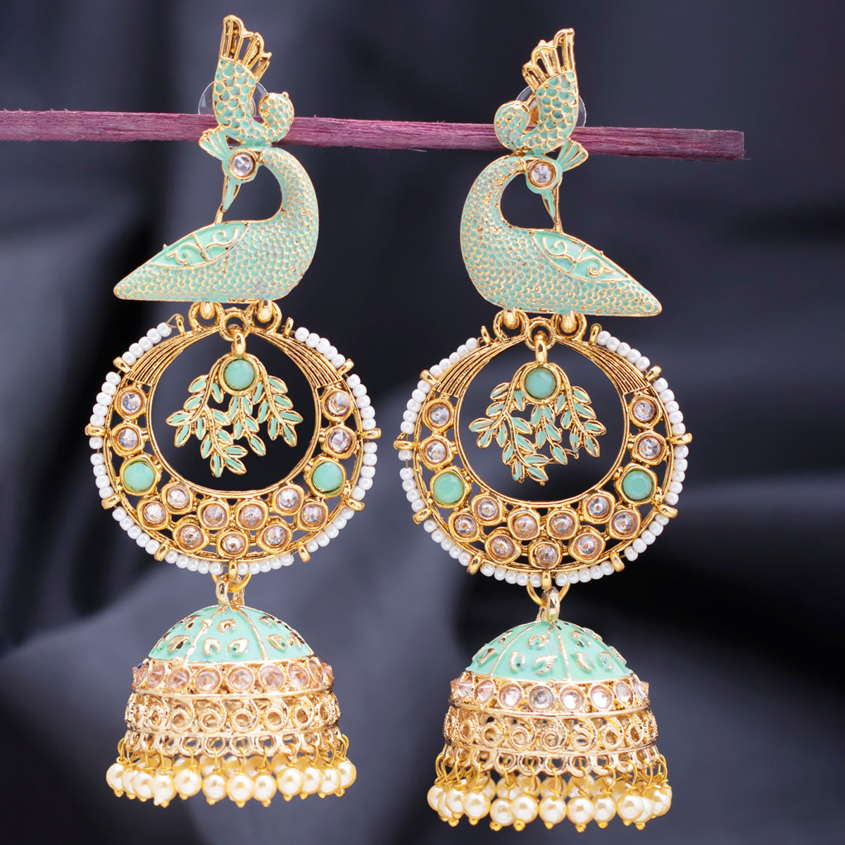 GIVA Rose Gold Peacock Earrings Buy GIVA Rose Gold Peacock Earrings Online  at Best Price in India  Nykaa