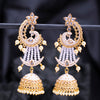 Sukkhi Eye Catchy Pearl Gold Plated Kundan Peacock Meenakari Jhumki Earring for Women