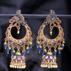 Sukkhi Elegant Pearl Gold Plated Peacock Meenakari Jhumki Earring for Women