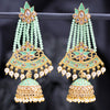 Sukkhi Delightful Pearl Gold Plated Kundan Meenakari Jhumki Earring for Women