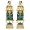 Sukkhi Dazzling Pearl Gold Plated Kundan Meenakari Jhumki Earring for Women