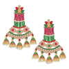 Sukkhi Classy Pearl Gold Plated Kundan Meenakari Jhumki Earring for Women (SKR85748)