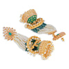 Sukkhi Ravishing Pearl Gold Plated Kundan Meenakari Jhumki Earring for Women (SKR85769)