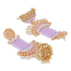 Sukkhi Delightful Pearl Gold Plated Kundan Meenakari Jhumki Earring for Women (SKR85777)