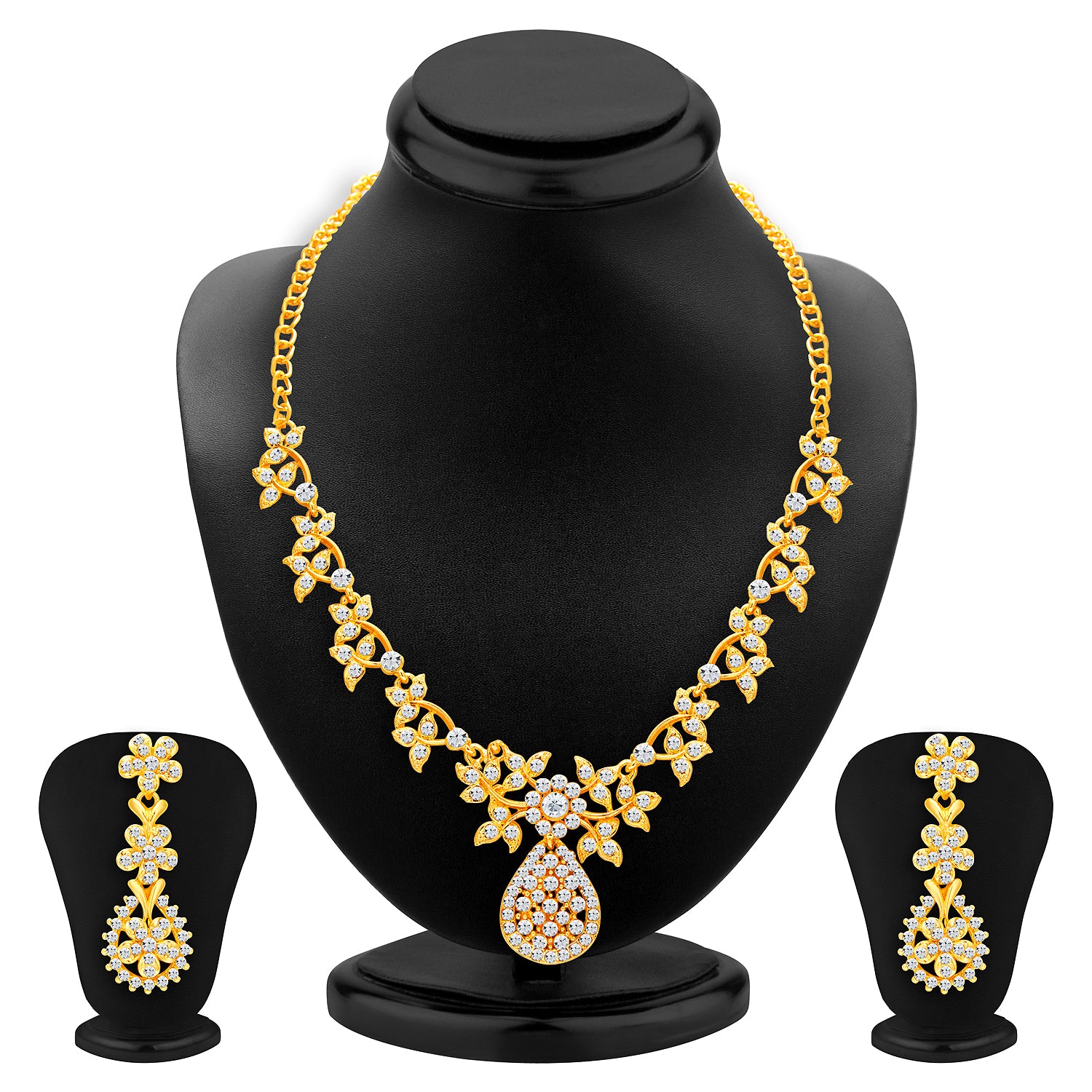 Sukkhi Glamorous Gold Plated Combo Necklace Set for Women (SKR85848)