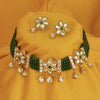 Sukkhi Impressive Kundan & Pearl Gold Plated Choker Necklace Set for Women