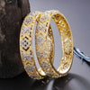 Sukkhi Gleaming Pretty Gold Plated CZ Bangles for Women