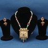 Sukkhi Graceful Sensational Gold Plated Kundan Pearl Necklace Set for Women