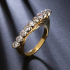 Sukkhi Fine Simple Gold Plated CZ Ring for Women