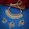 Sukkhi Resplendent Pleasing Pearl Gold Plated Choker Necklace Set for Women
