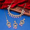 Sukkhi Glistening Beguiling Pearl Gold Plated Necklace Set for Women