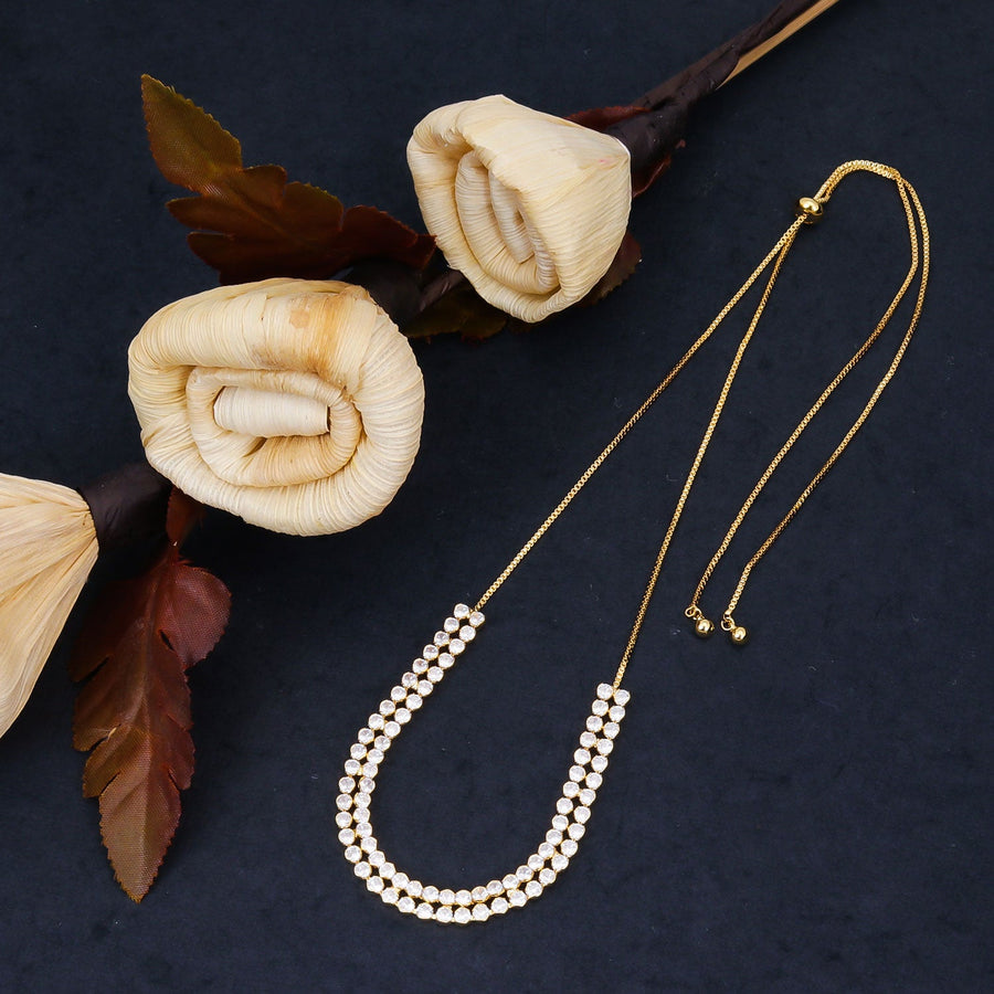 Sukkhi Sparkling Glorious Choker CZ Gold Plated Necklace for Women