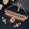 Sukkhi Amazing Incredible Choker Kundan Pearl CZ Gold Plated Necklace Set for Women