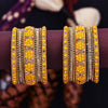 Sukkhi Alluring Yellow Gold Plated Bangle Set For Bride Women