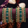 Sukkhi Beguiling Green Gold Plated Bangle Set For Bride Women