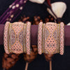 Sukkhi Splendid Peach Gold Plated Bangle Set For Bride Women