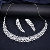 Sukkhi Modish CZ Choker Silver Rhodium Plated Necklace Set For Women