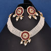 Sukkhi Marvellous Kundan & Pearl Choker Gold Plated Necklace Set For Women