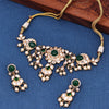 Sukkhi Pretty Artistically Pearl & Kundan Choker Gold Plated Necklace Set For Women