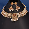 Sukkhi Eye Catching Pearl Lakshmi Gold Plated Necklace Set For Women