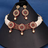 Sukkhi Glitzy Kundan & Pearl Choker Gold Plated Necklace Set For Women