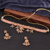 Sukkhi Ravishing Choker Pearl Peach Gold Plated Necklace Set For Women