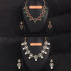 Sukkhi Splendid Choker Mirror & Pearl Maroon & Green Gold Plated Necklace Set For Women