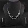 Sukkhi Classic Choker CZ Silver Rhodium Plated Necklace Set For Women