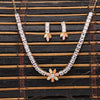 Sukkhi Splendid Choker CZ Golden Gold Plated Necklace Set For Women