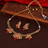 Sukkhi Modish Choker Pearl Golden Gold Plated Necklace Set For Women