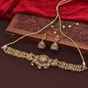 Sukkhi Graceful Lakshmi Pearl Golden Gold Plated Necklace Set For Women