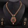 Sukkhi Marvellous Choker Pearl Golden Gold Plated Necklace Set For Women