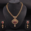 Sukkhi Modern Choker Pearl Golden Gold Plated Necklace Set For Women