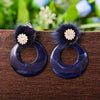 Sukkhi Astonish Drop AD Blue Acrylic Earring For Women