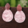 Sukkhi Glistening Drop AD Pink Acrylic Earring For Women