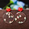 Sukkhi Spectacular Drop Red Acrylic Earring For Women