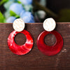 Sukkhi Classy Drop Red Acrylic Earring For Women