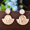 Sukkhi Glitzy Drop Pearl Golden Gold Plated Earring For Women