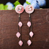 Sukkhi Delicate Drop Pearl Pink Acrylic Earring For Women