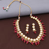 Sukkhi Ravishing Amazing Gold Plated Kundan & Pearl Choker Necklace Set For Women