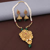 Sukkhi Designer Floral Gold Plated Kundan & Pearl Necklace Set For Women