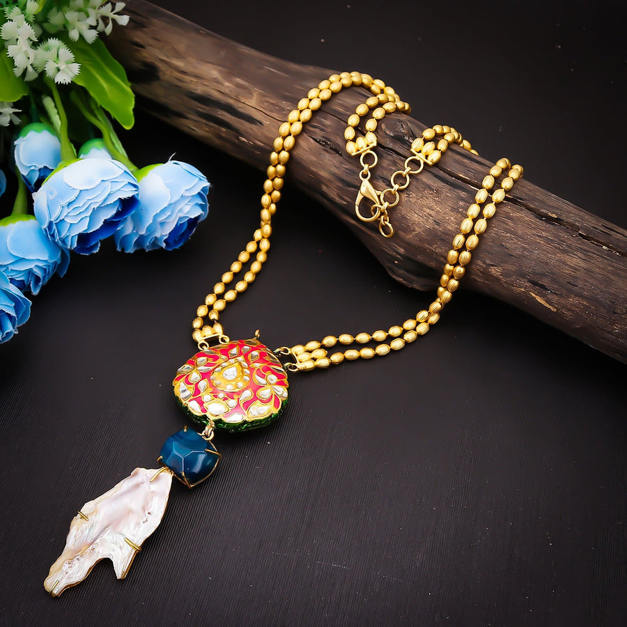 Sukkhi Antique Bewitching Gold Plated Kundan Necklace For Women