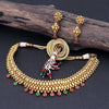 Sukkhi Exquitely Gold Plated Choker Necklace Set For Women