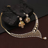 Sukkhi Amazing Stylish Gold Plated Kundan CZ Pearl Necklace Set For Women