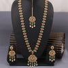 Sukkhi Adorable Gold Plated Kundan & Pearl Long Necklace Set For Women