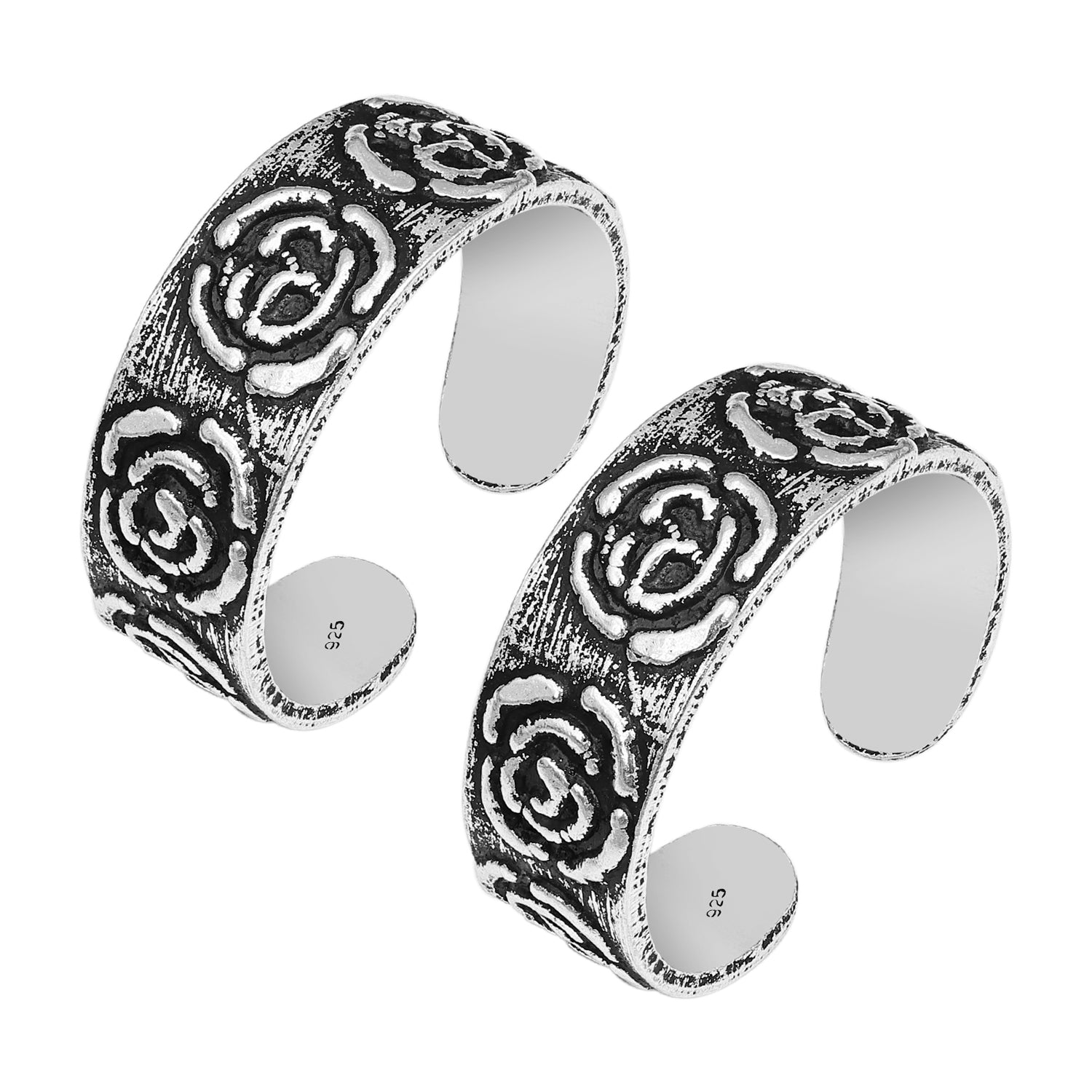 Pissara by Sukkhi Lovely 925 Sterling Silver Toe Rings For Women And Girls|with Authenticity Certificate, 925 Stamp & 6 Months Warranty