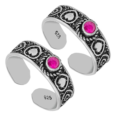 Pissara by Sukkhi Glorious 925 Sterling Silver Toe Rings For Women And Girls|with Authenticity Certificate, 925 Stamp & 6 Months Warranty