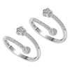 Pissara by Sukkhi Fabulous 925 Sterling Silver Cubic Zirconia Toe Rings For Women And Girls|with Authenticity Certificate, 925 Stamp & 6 Months Warranty
